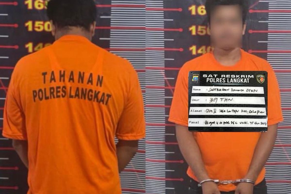 Ayah Tiri di Langkat Ditangkap usai Video Penganiayaan Balita Viral di Media Sosial